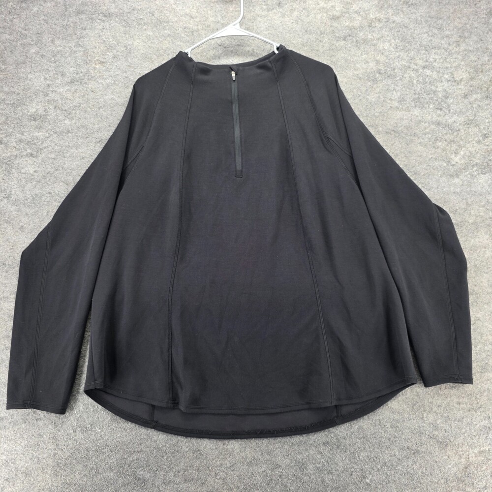 Jockey Pullover Womens 2X 1/4 Zip Long Sleeve Black